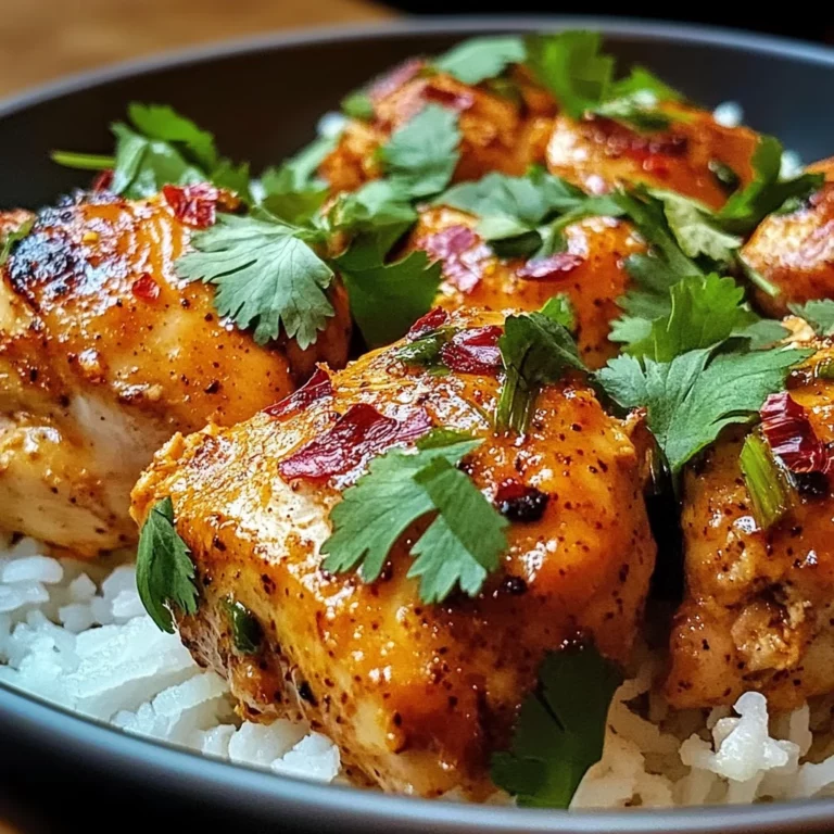 Baked Coconut Chili Chicken Thighs