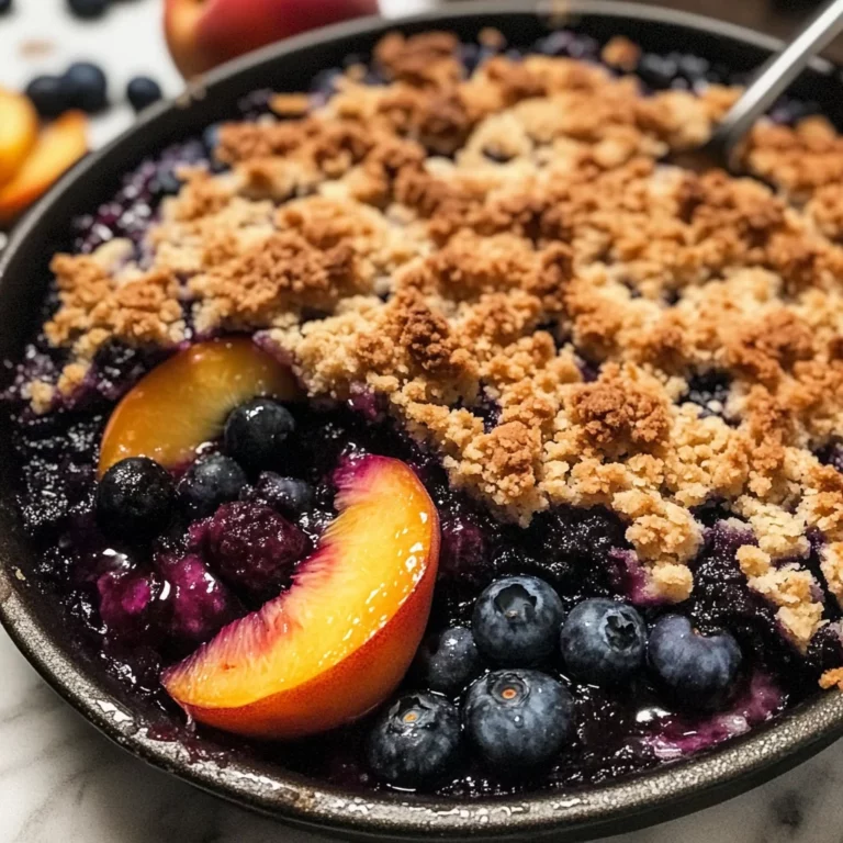 Blueberry Peach Crumble
