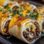 Cheesy Garlic Beef Roll-Ups