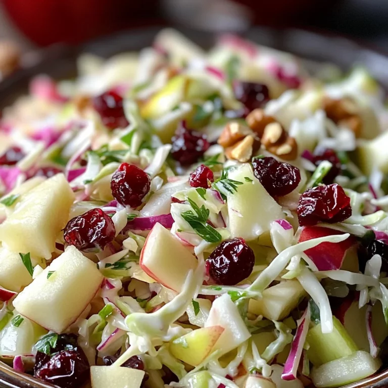 Cranberry Apple Coleslaw: A Delicious & Healthy Recipe
