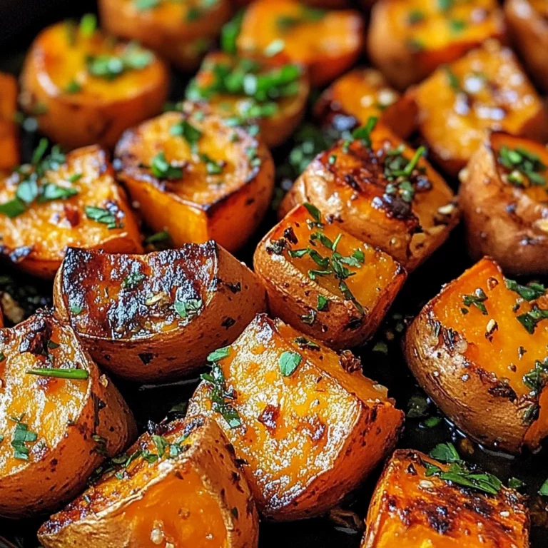 Garlic Butter Roasted Sweet Potatoes: A Delicious and Easy Recipe