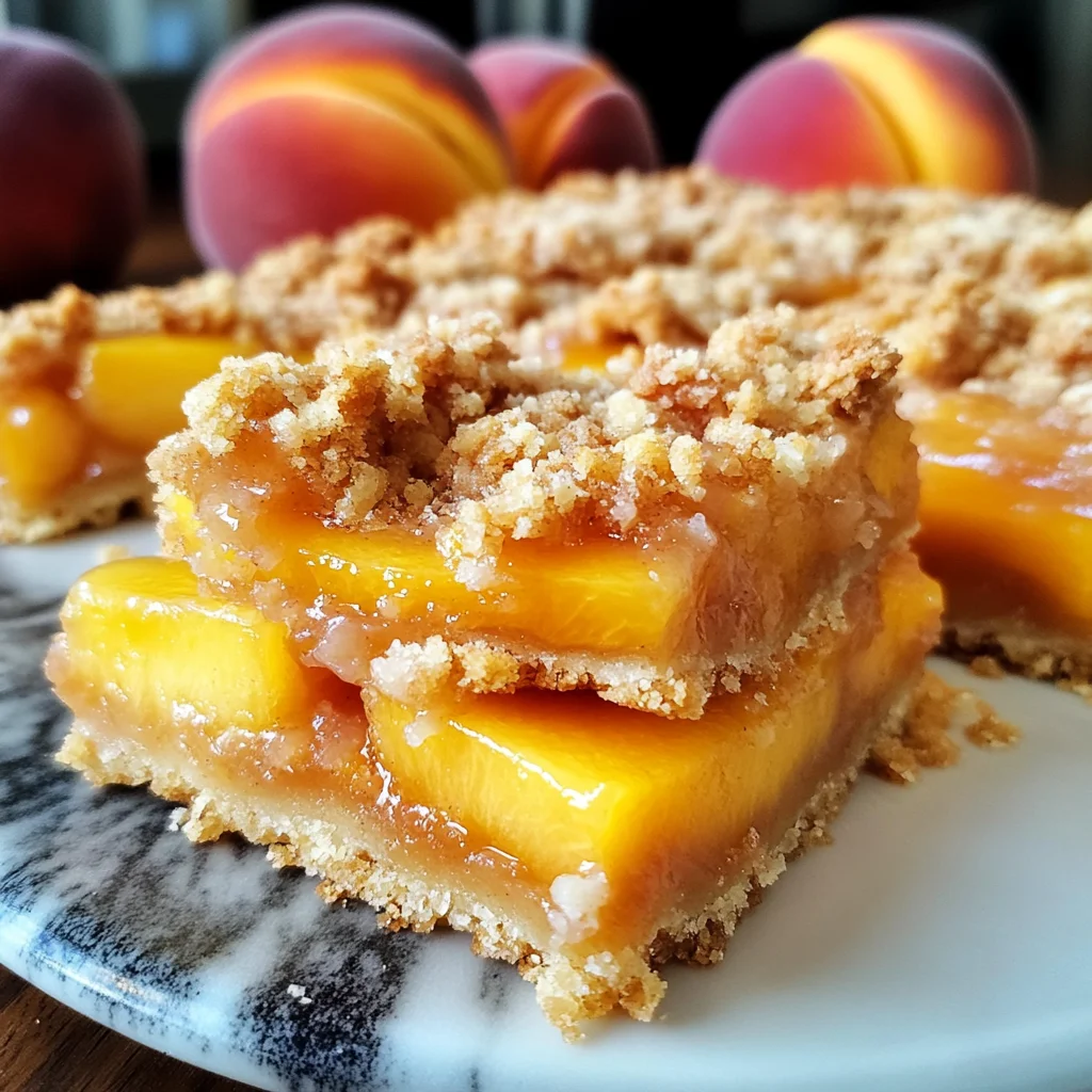 Heavenly Summer Peach Bars: A Sweet Slice of Sunshine