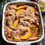 Old School Easy Brown Sugar Peach Cobbler