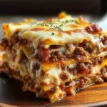 Parmesan Garlic Turkey Bacon Cheeseburger Lasagna Recipe