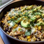 Salsa Verde Chicken & Rice Skillet