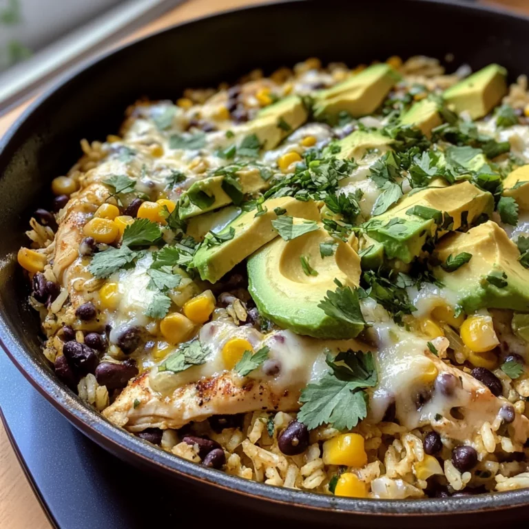Salsa Verde Chicken & Rice Skillet