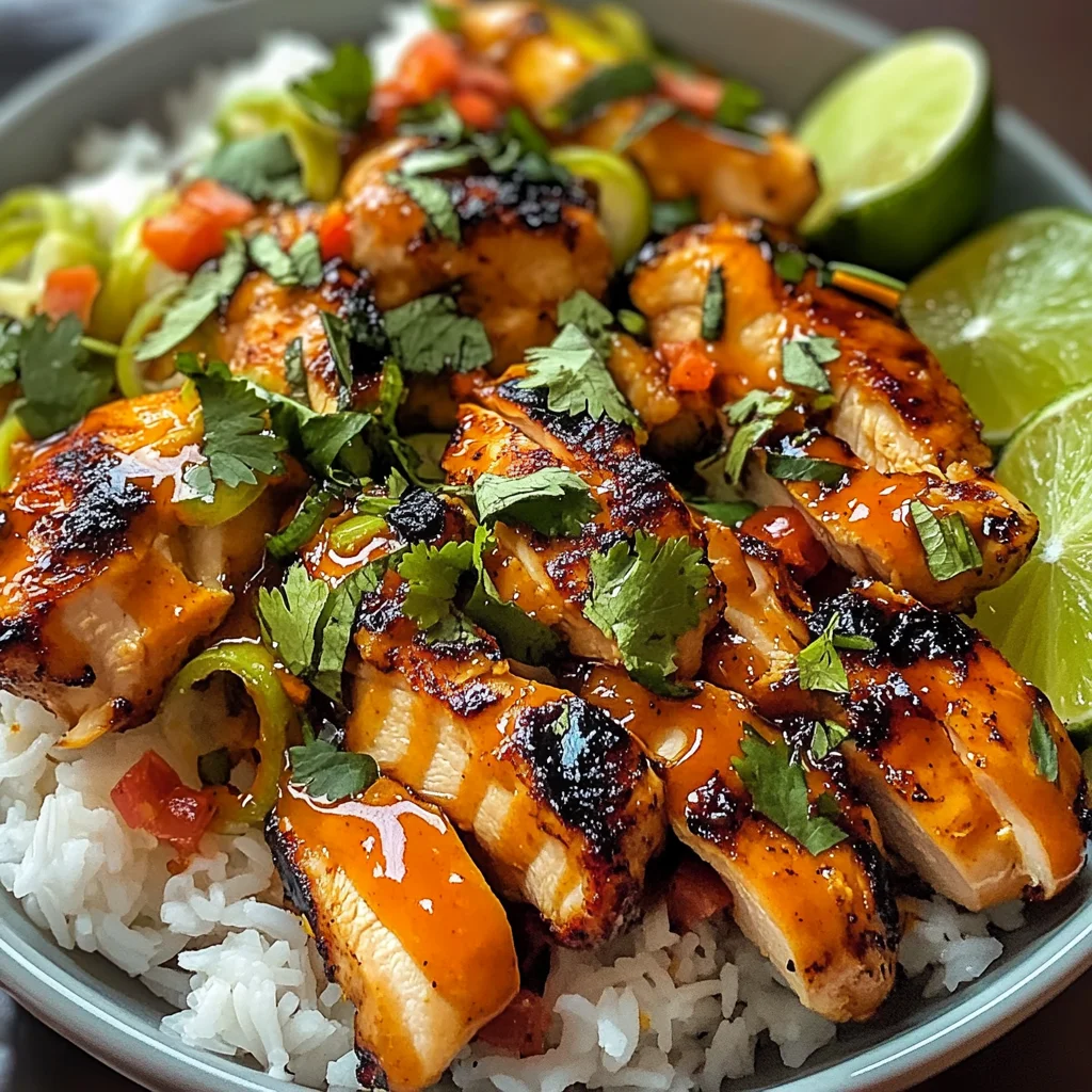 Spicy Maple Chicken with Coconut Rice