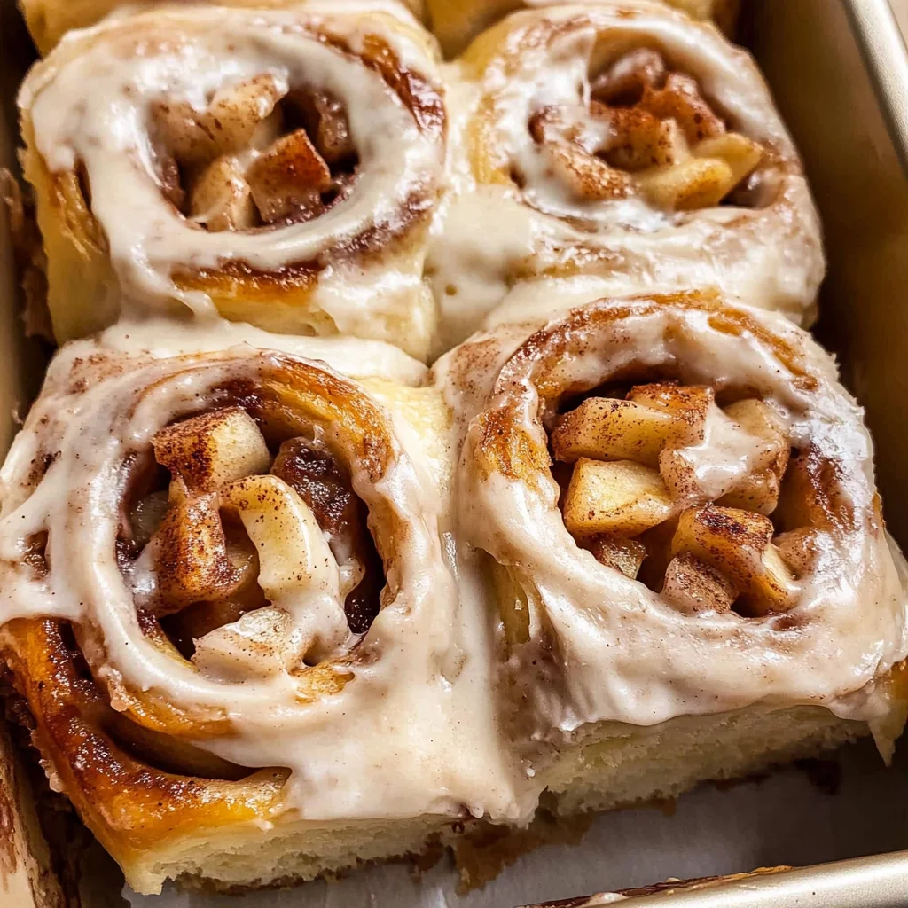 Apple Cinnamon Rolls with Apple Pie Filling