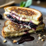 Balsamic Blackberry Brie Grilled Cheese