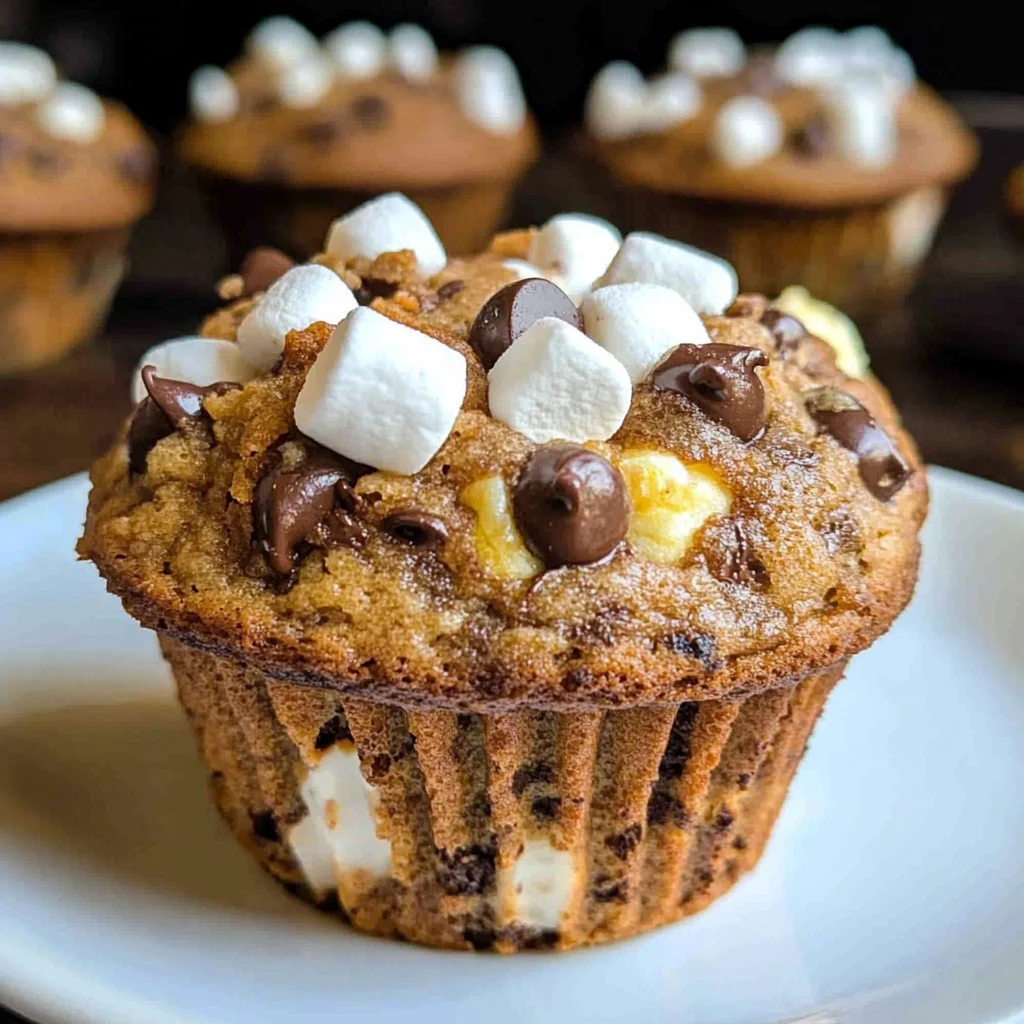 Banana S’mores Muffins