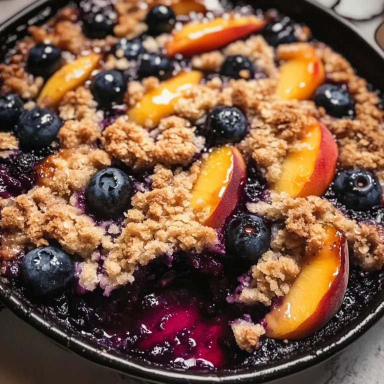 Blueberry Peach Crumble