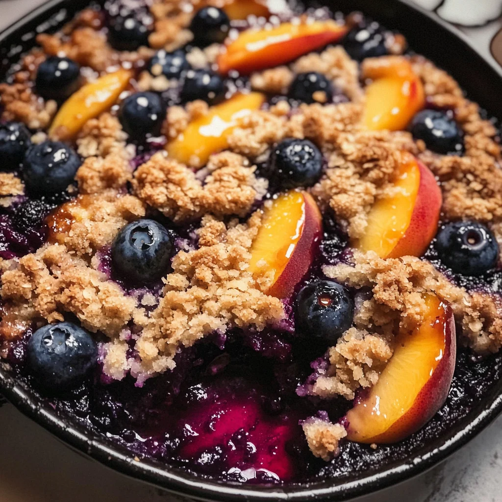Blueberry Peach Crumble