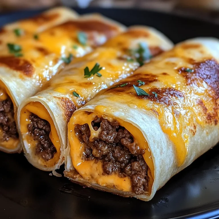 Cheesy Garlic Beef Roll-Ups