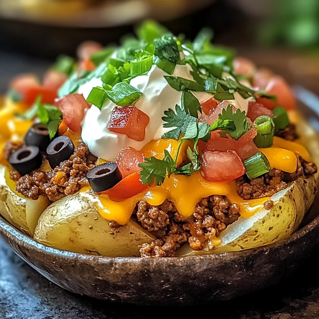 Cheesy Taco Potatoes
