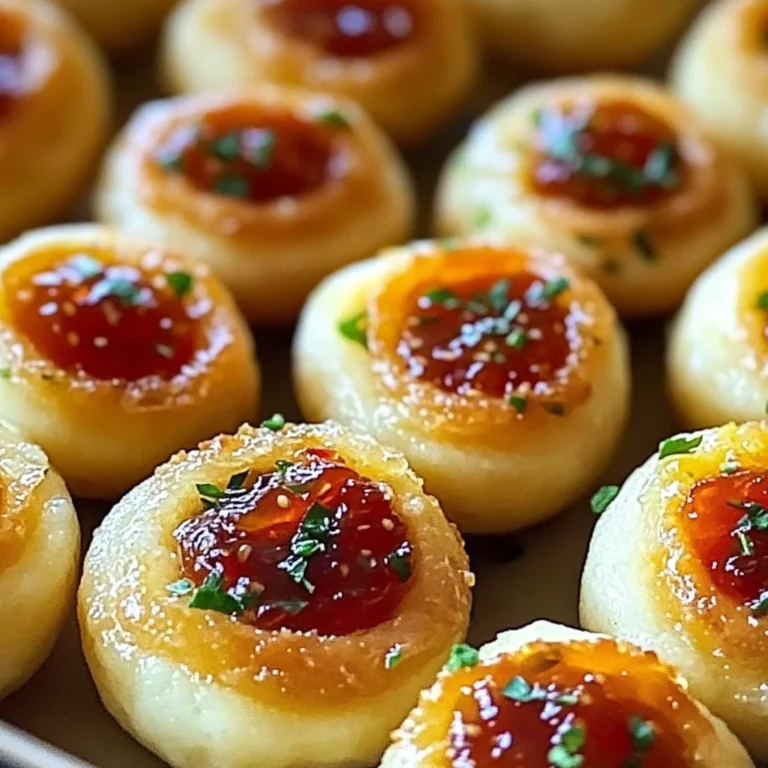 Cheesy Thumbprint Appetizers with Hot Pepper Jelly