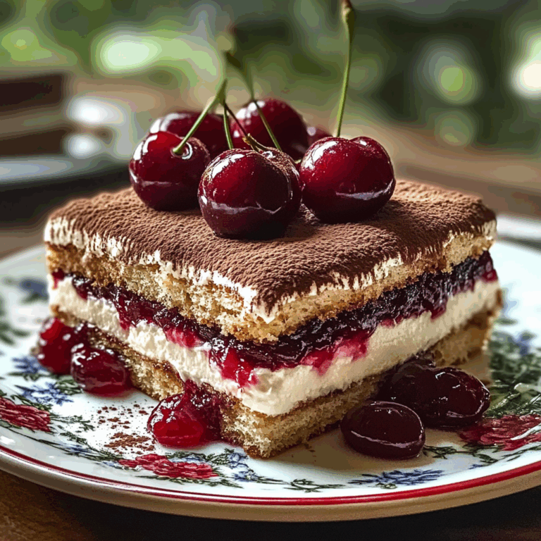Cherry Amaretto Tiramisu Dessert: A Decadent Twist on a Classic Italian Treat