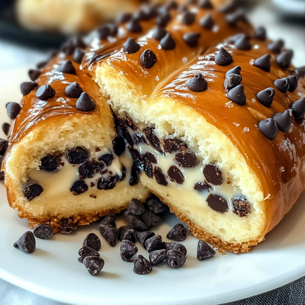 Chocolate Chip Vanilla Custard Brioches