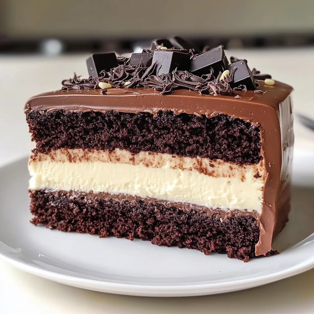 Chocolate Mousse Layer Cake