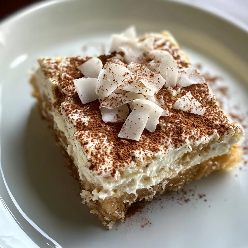 Coconut Rum (Coquito) Tiramisu