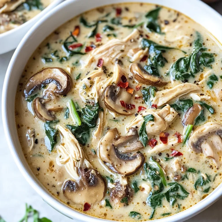Comforting Rotisserie Chicken and Mushroom Soup