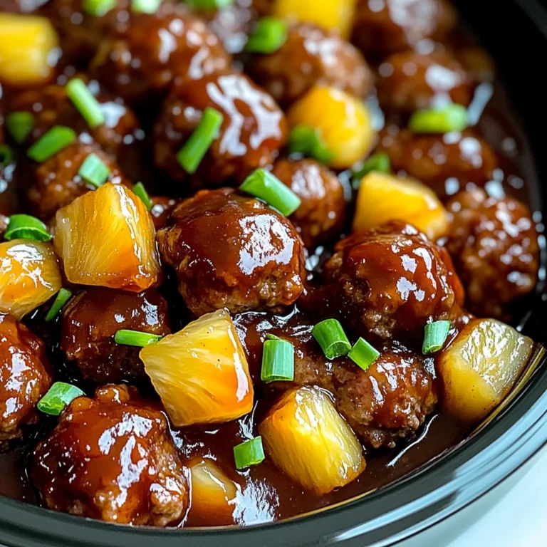 Crockpot Hawaiian Meatballs