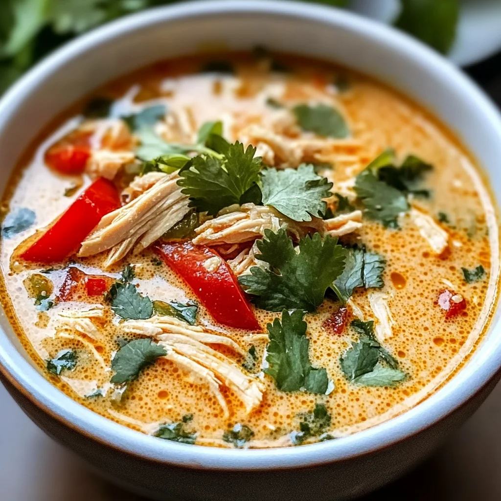 Easy Thai Coconut Chicken Soup