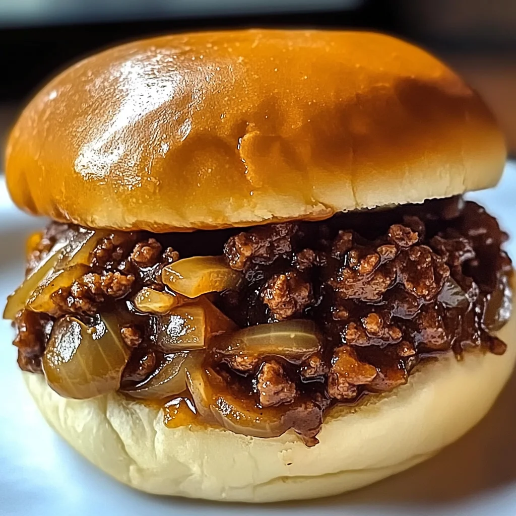 French Onion Beef Sloppy Joes