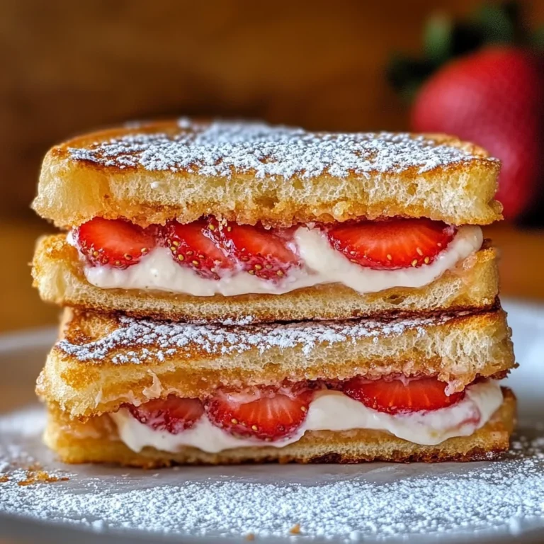 Fried Strawberry Cheesecake Sandwiches