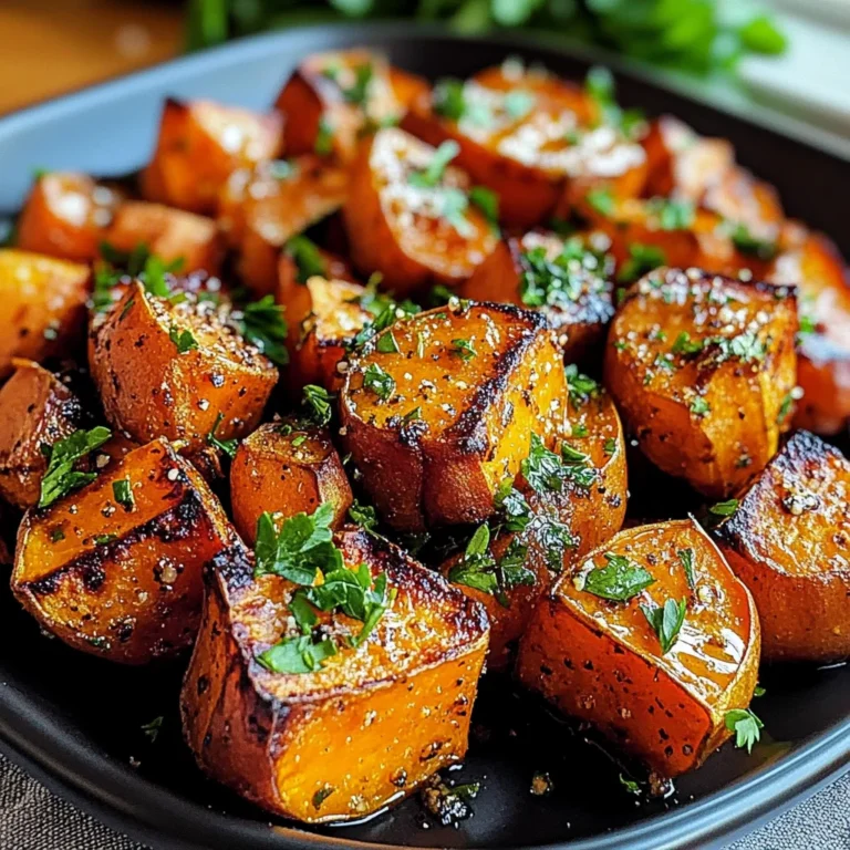 Garlic Butter Roasted Sweet Potatoes: A Delicious and Easy Recipe