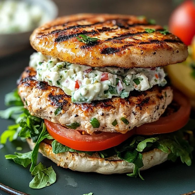 Greek Chicken Burgers