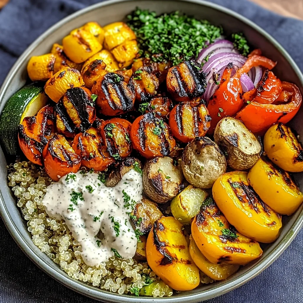 Grilled Veggie Bowl with Quinoa