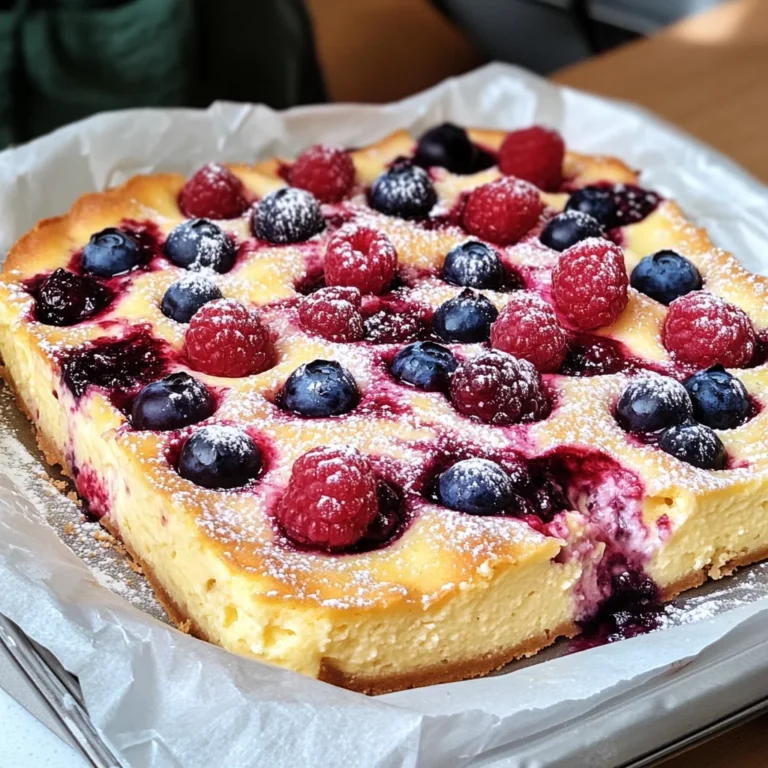 Healthy Berry Cottage Cheese Clafoutis
