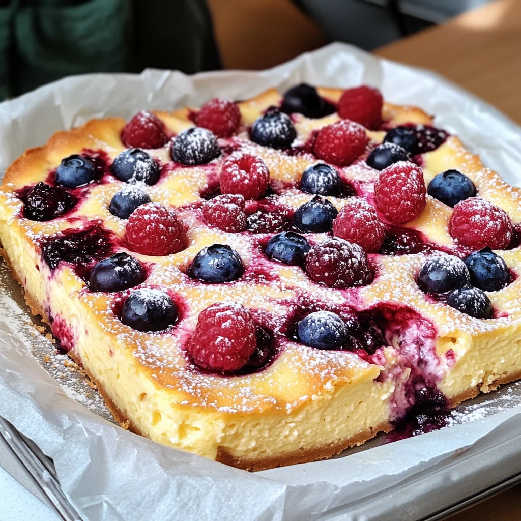 Healthy Berry Cottage Cheese Clafoutis