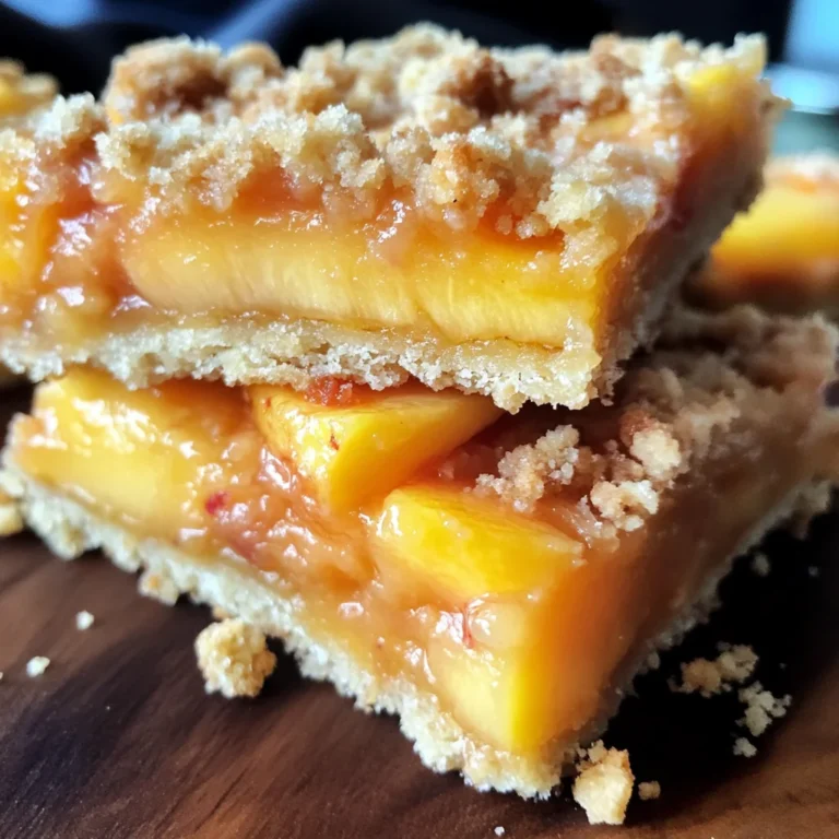 Heavenly Summer Peach Bars: A Sweet Slice of Sunshine