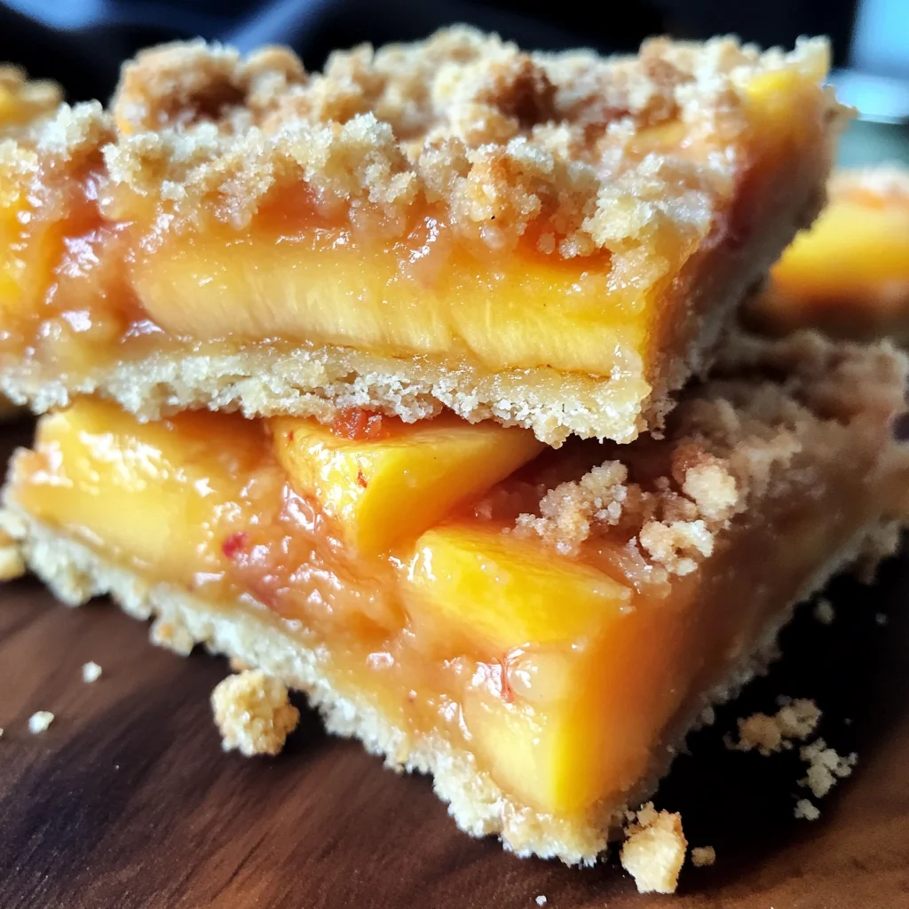 Heavenly Summer Peach Bars: A Sweet Slice of Sunshine