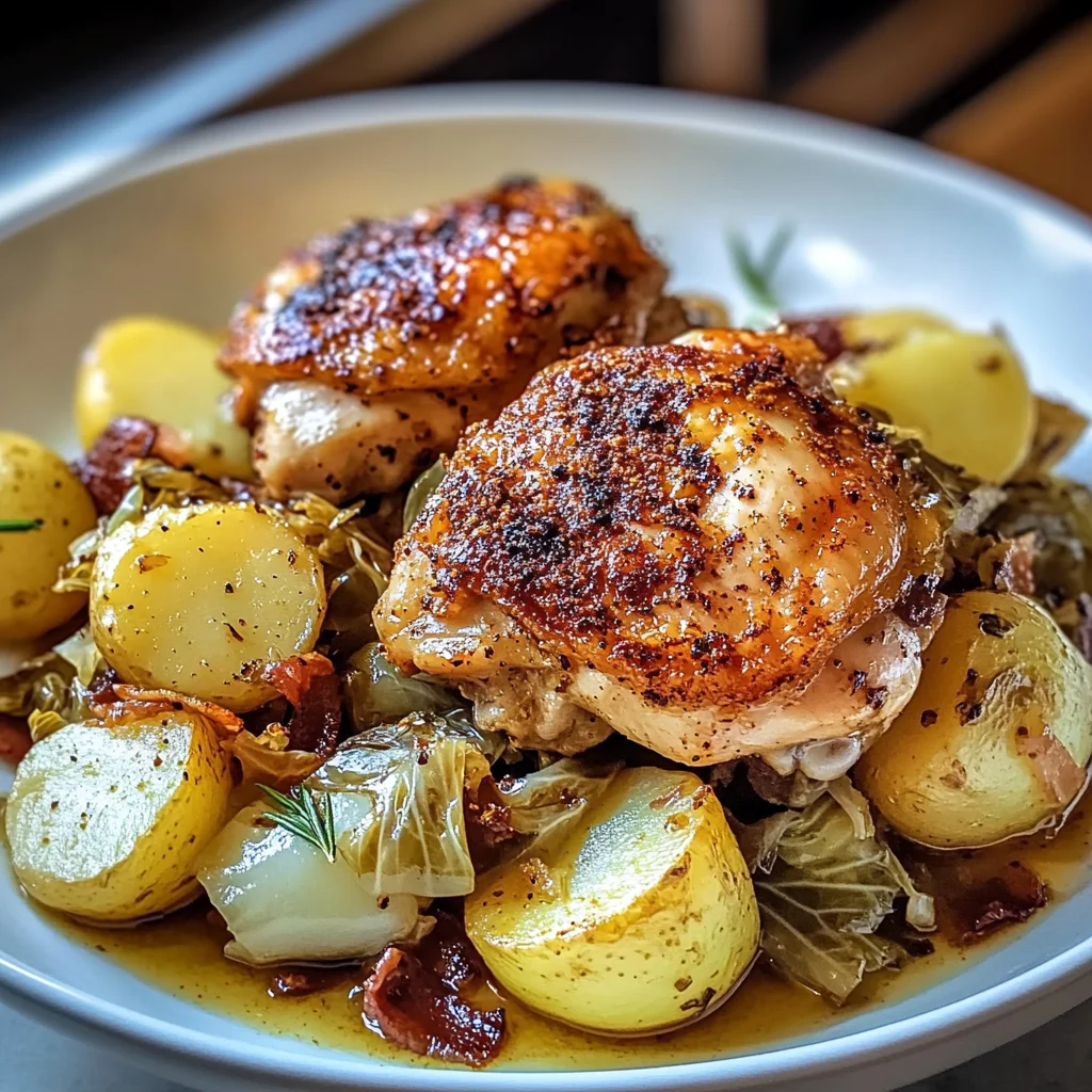 Irish Chicken with Cabbage and Potatoes