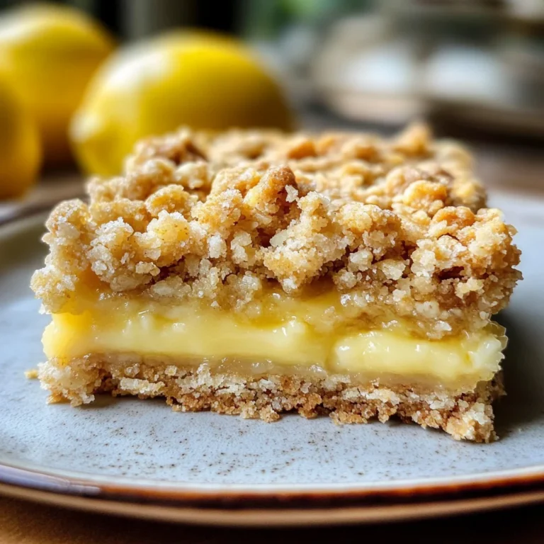 Lemon Oatmeal Crumble Bars