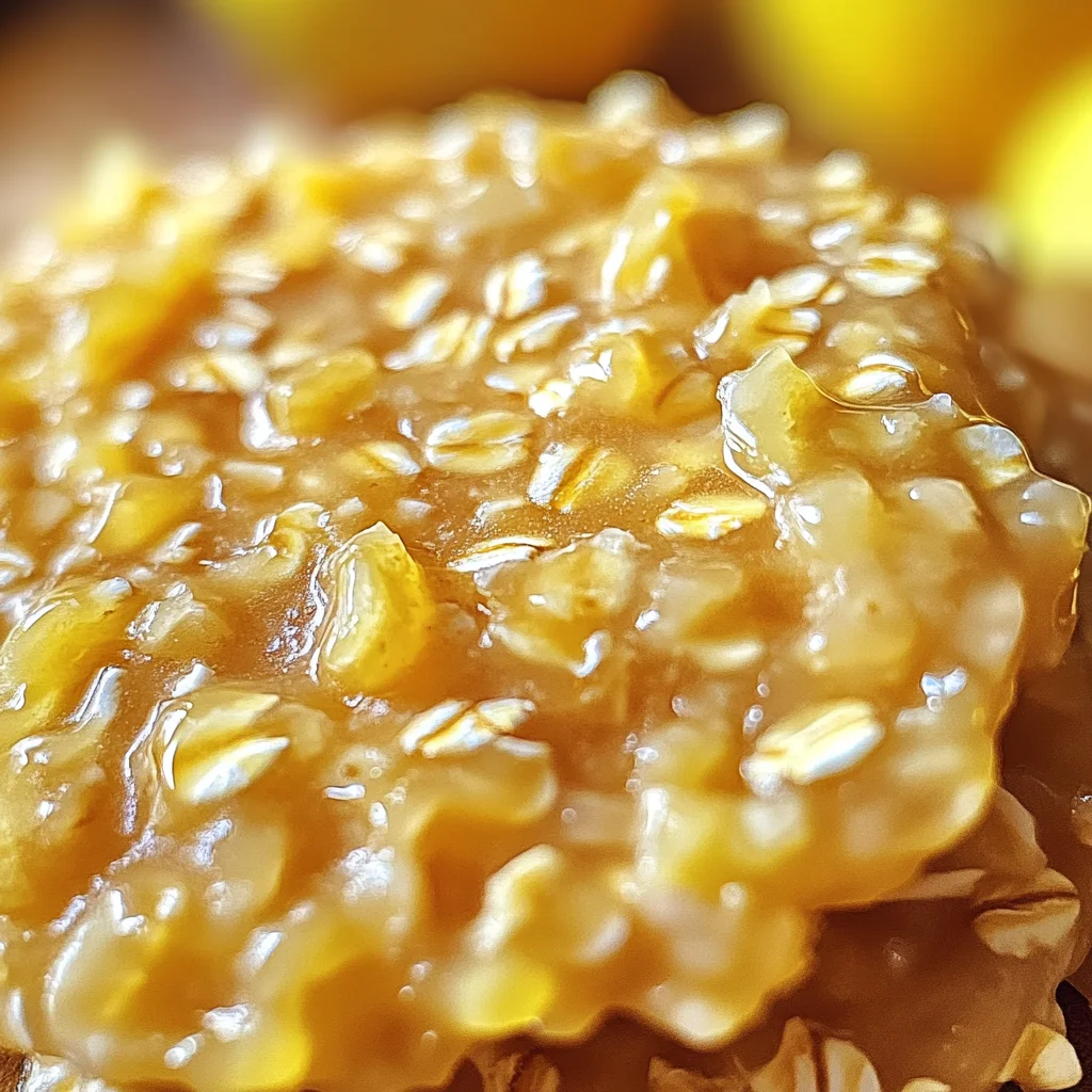 Lemon Oatmeal No-Bake Cookies