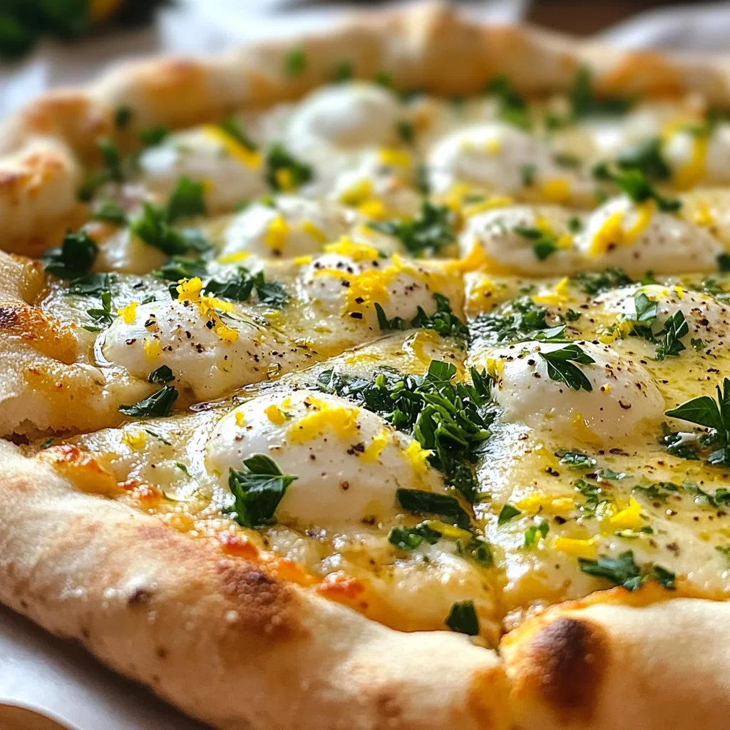 Lemon Pizza with Fresh Herbs