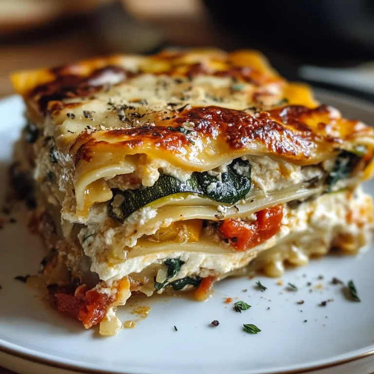 Loaded Veggie White Lasagna