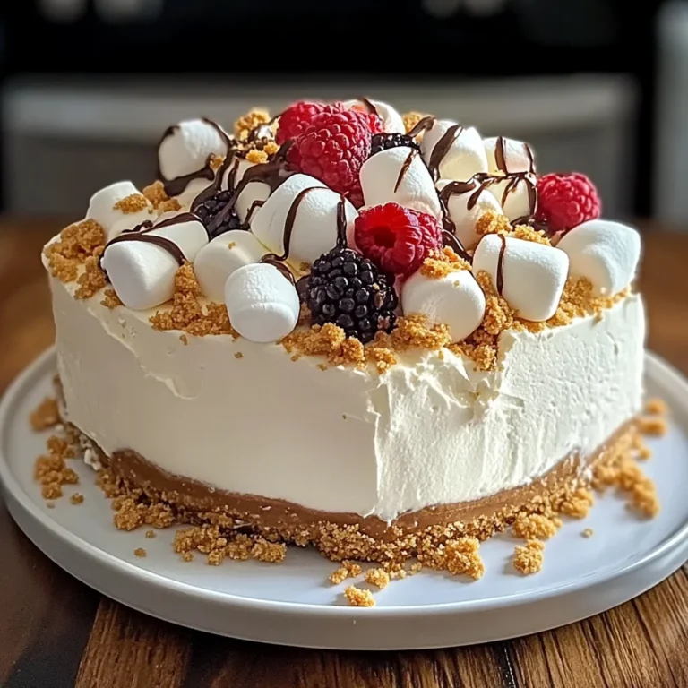 Marshmallow Whip Cheesecake : No-Bake Dream Dessert