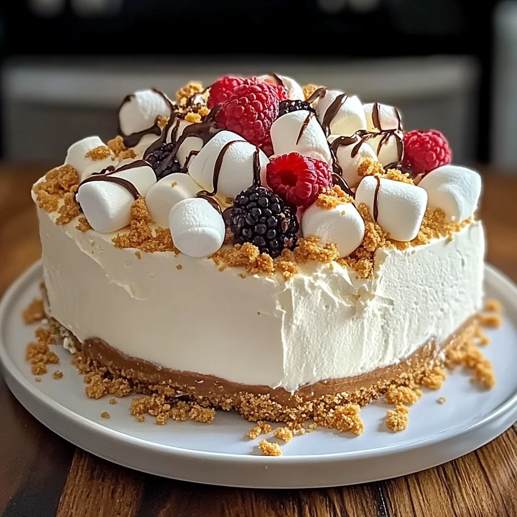 Marshmallow Whip Cheesecake : No-Bake Dream Dessert
