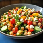 Mediterranean Chickpea Salad with Lemon Vinaigrette: The Best Summer Dish