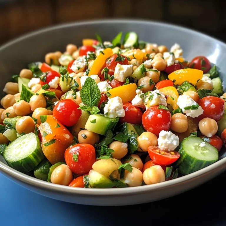 Mediterranean Chickpea Salad with Lemon Vinaigrette: The Best Summer Dish