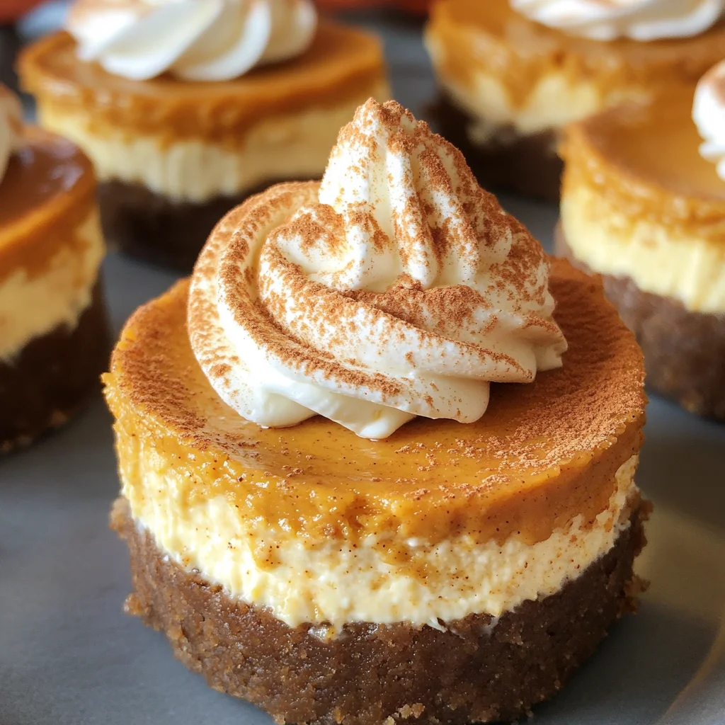 Mini Pumpkin Cheesecakes