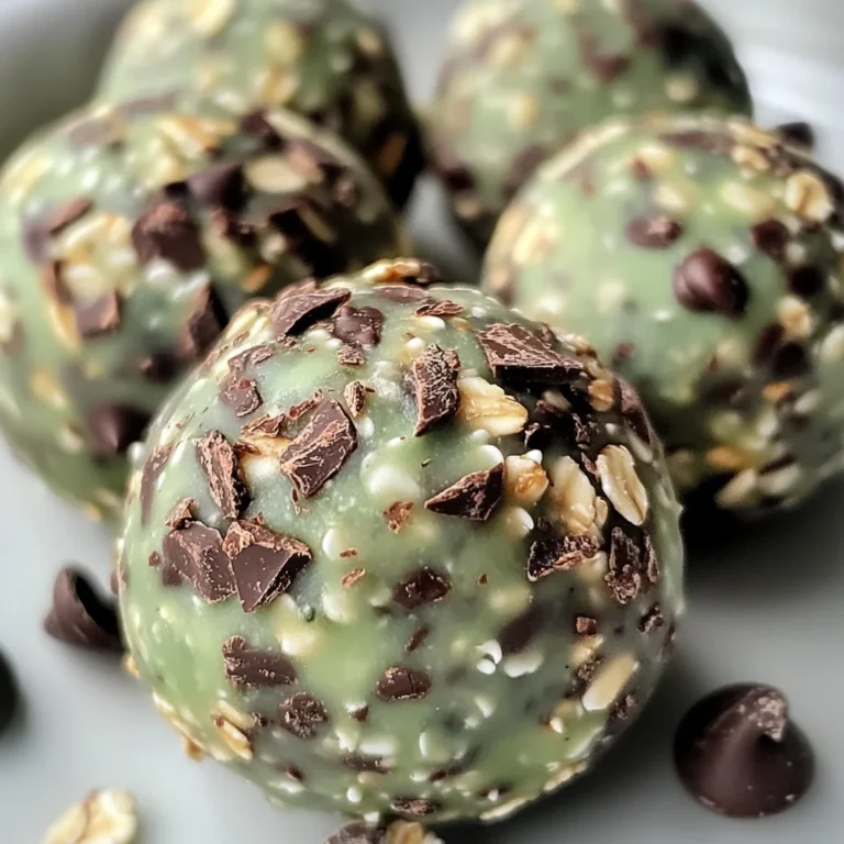Mint Chocolate Chip Protein Balls