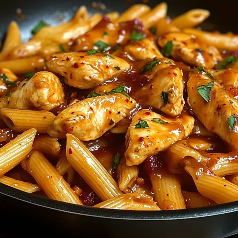 One-Pan Tangy Honey BBQ Chicken Penne