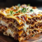 Parmesan Garlic Turkey Bacon Cheeseburger Lasagna Recipe