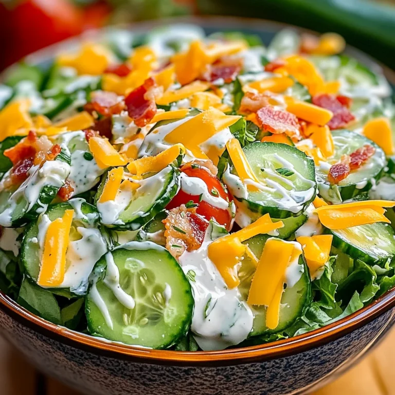 Refreshing Cucumber Ranch Crack Salad Recipe