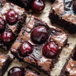 Roasted Chocolate Cherry Brownies